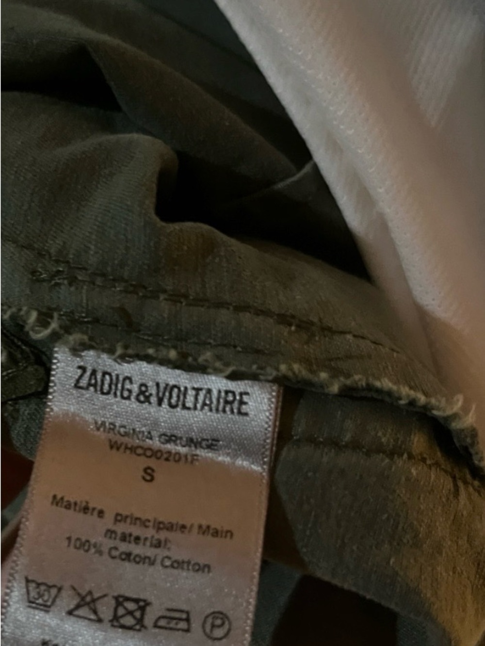 🎉 FINAL SALE 🎉 Zadig & Voltaire Virginia Grunge Love Punk military jacket - Picture 10 of 12